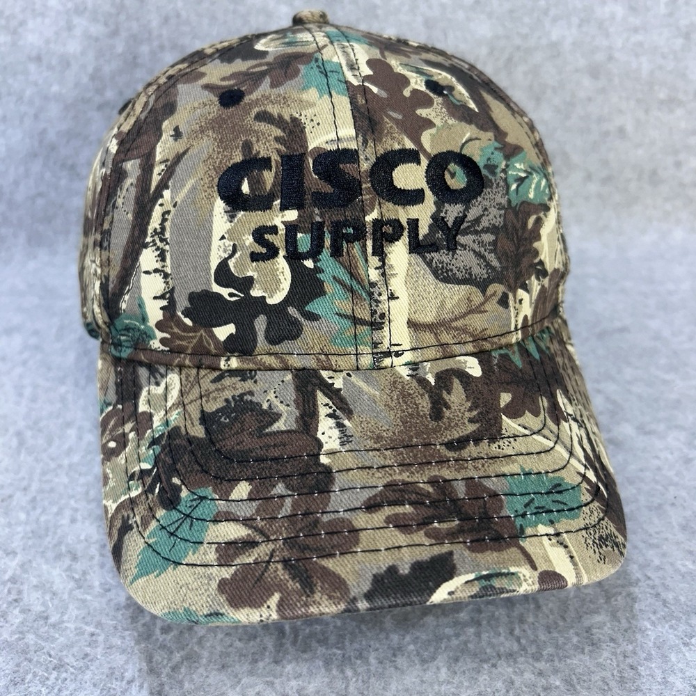 Cisco Supply Men Camo Cap America Hat Embroidered Strapback OSFM